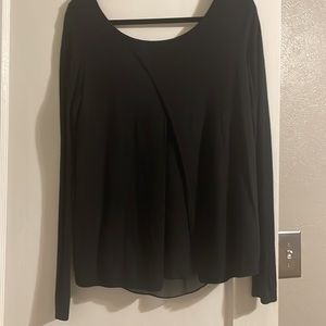 Express Sweater, Open back with sheer underlay